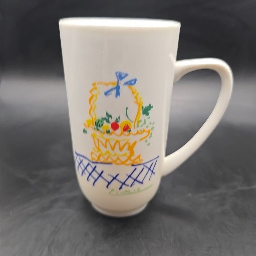 MMI Picasso Le Horloge de Fleurs  Cappuccino Coffee Cup / Mug